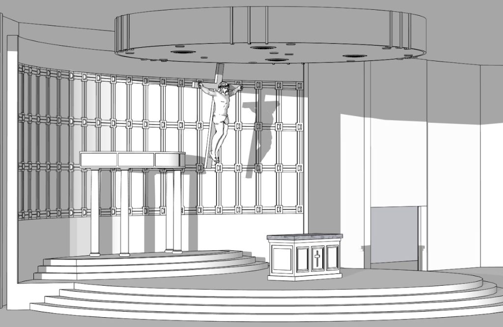 Church Stage Interior 3D Visualization — Nottingham MD — project image 4