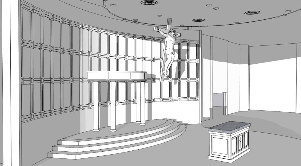 Church Stage Interior 3D Visualization — Nottingham MD — project image 7