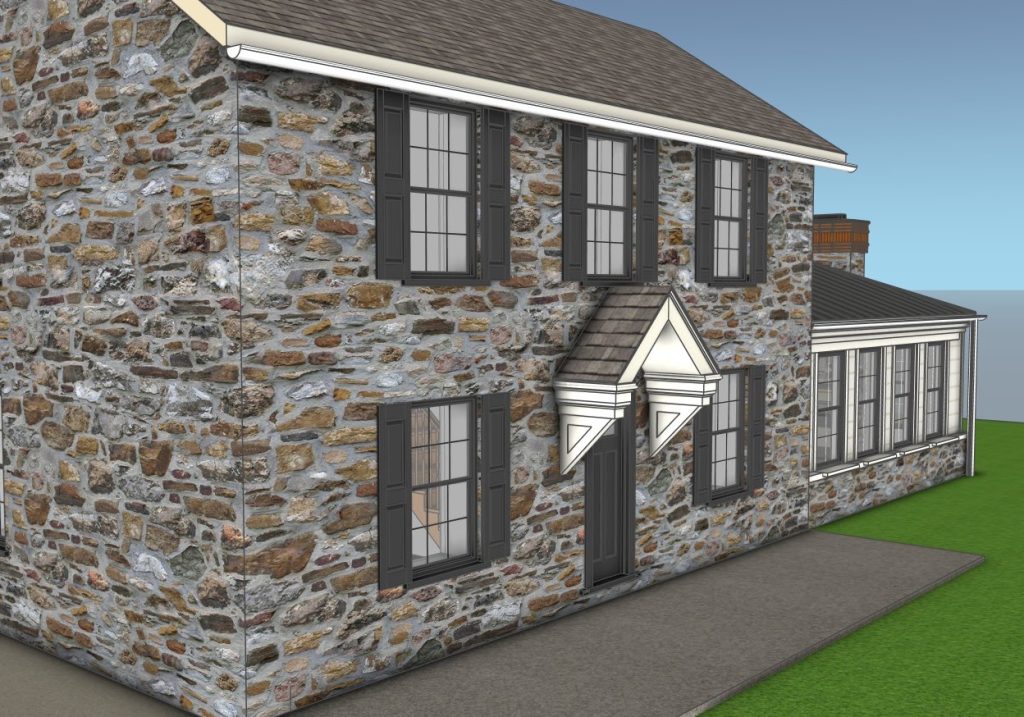 Home Addition 3D Modeling & Siding Visualization — Chadds Ford, PA — project image 2