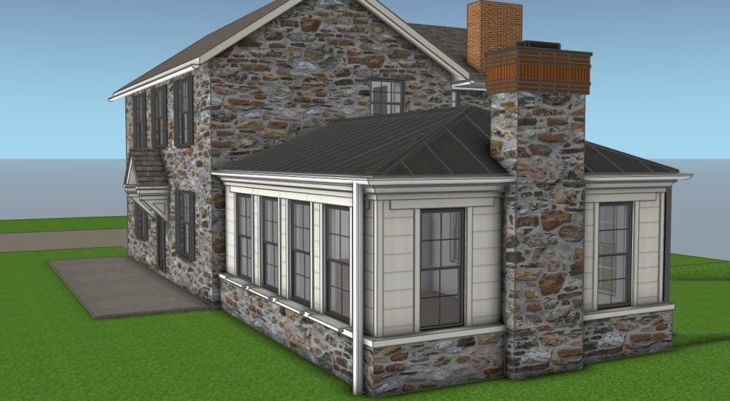 Home Addition 3D Modeling & Siding Visualization — Chadds Ford, PA — project image 3