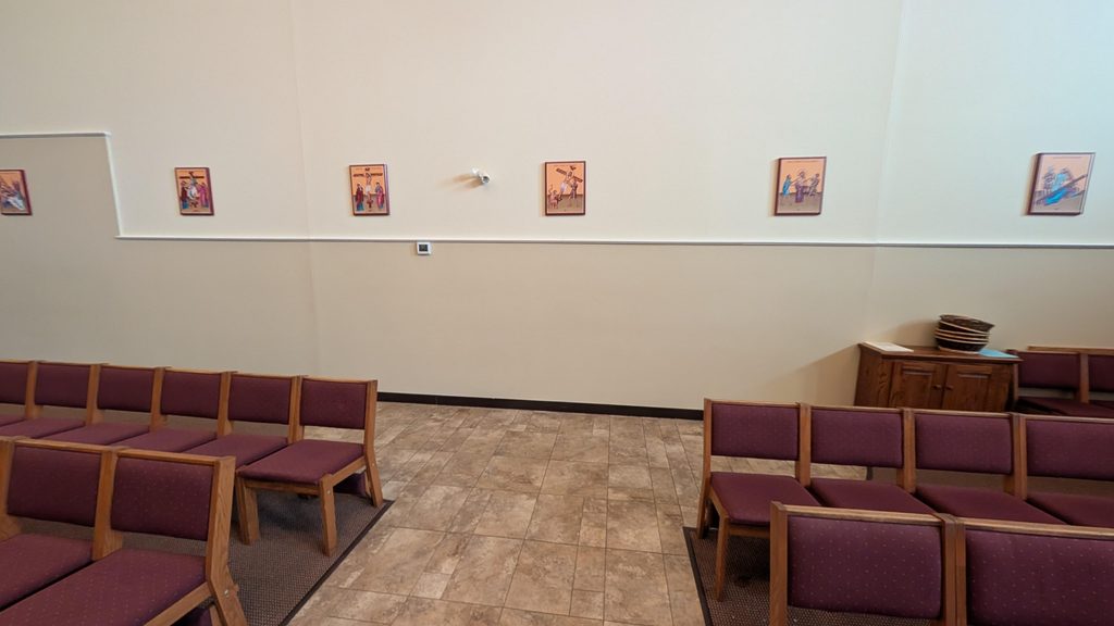 Before photo of church interior renovation in Lancaster PA